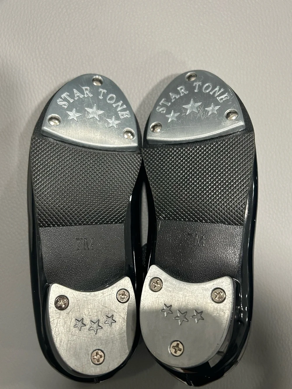 Danshuz toddler black tap shoes with ribbon